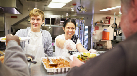 food bank volunteers generic