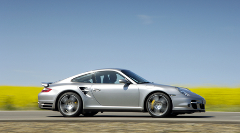silver Porsche 911 Turbo