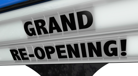 grand reopening sign