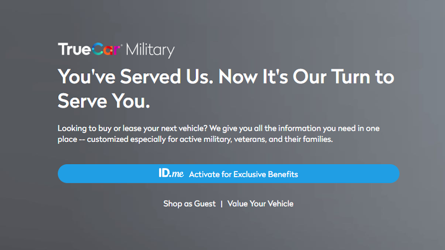 truecar military for web