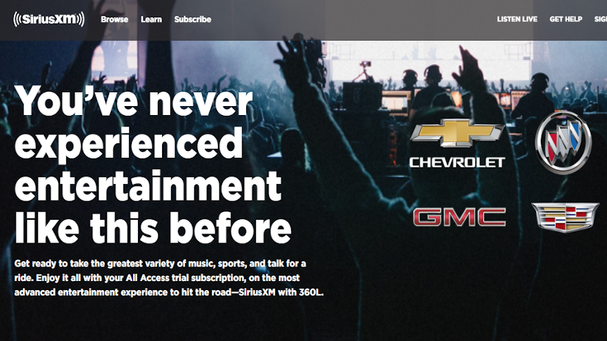 siriusXM and GM for web