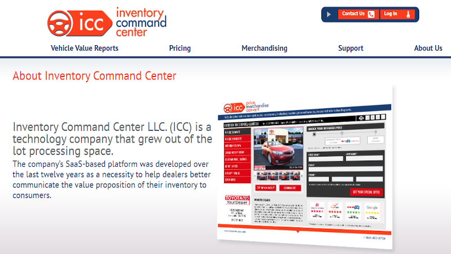 ICC screen shot for web