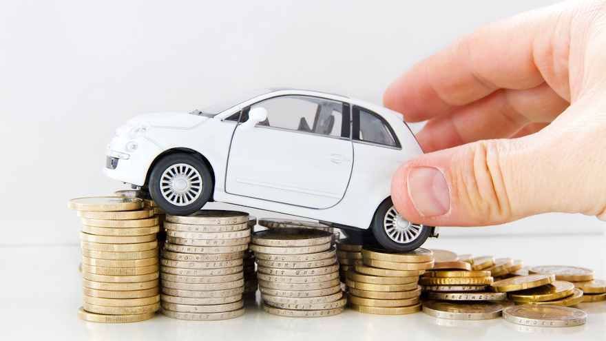 car and coins