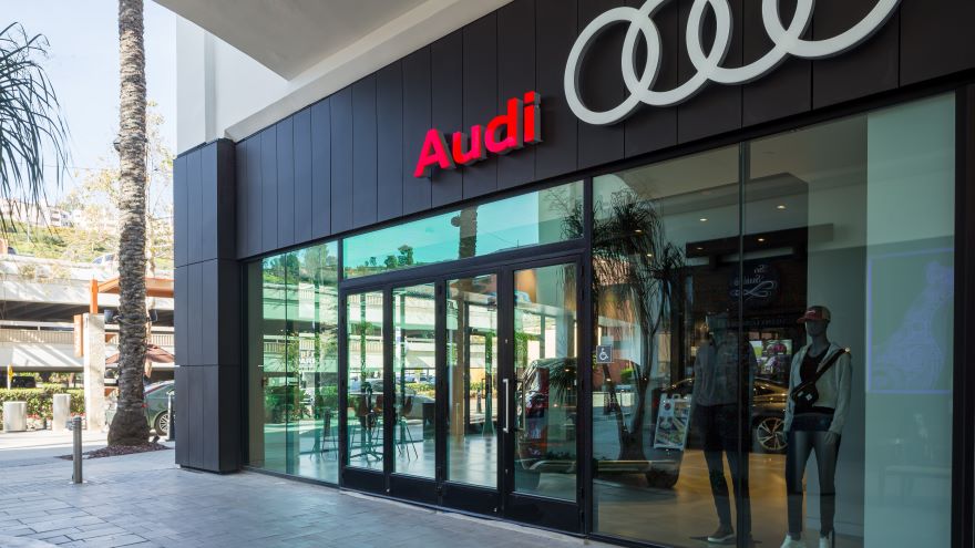 The Audi Sales Studio is Holman's latest "premium retail experience" in San Diego's Fashion Valley. Photo courtesy of Holman